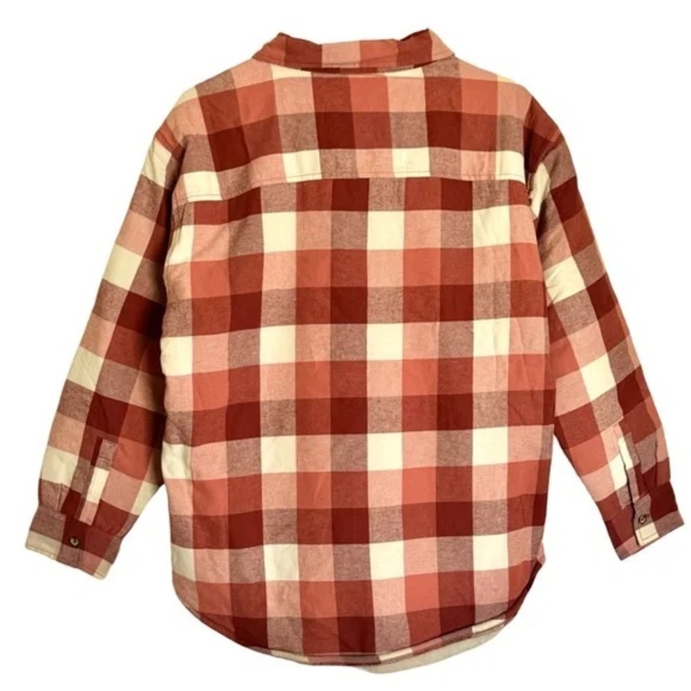 NATURAL REFLECTIONS • Apple Butter Sherpa Plaid Shirt Jacket - Picture 3 of 6